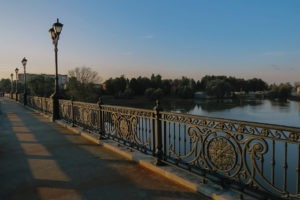 Ограждение моста через реку Коломенка. г.Коломна
